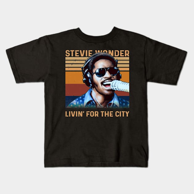 Stevie Wonder Timeless Tones Kids T-Shirt by Chocolate Candies
